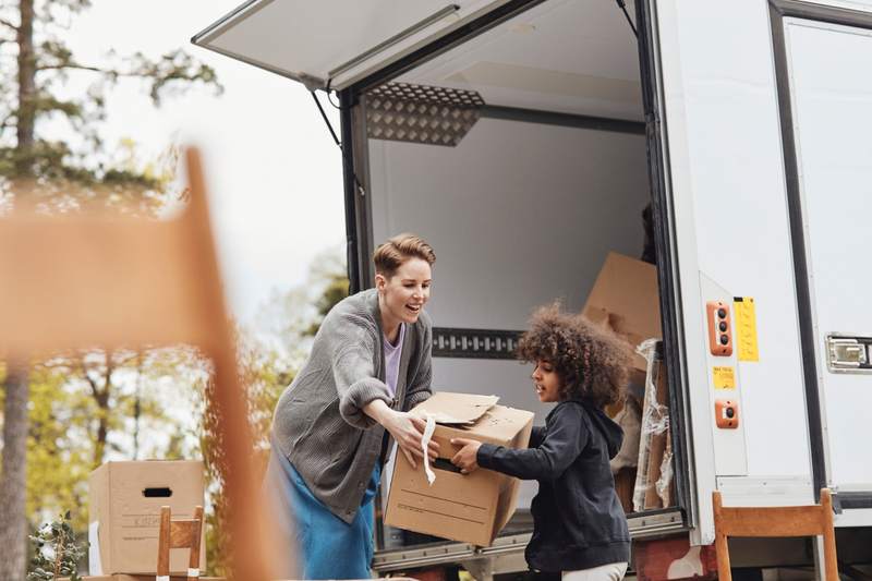 Family moves in after a year of saving for a down payment.