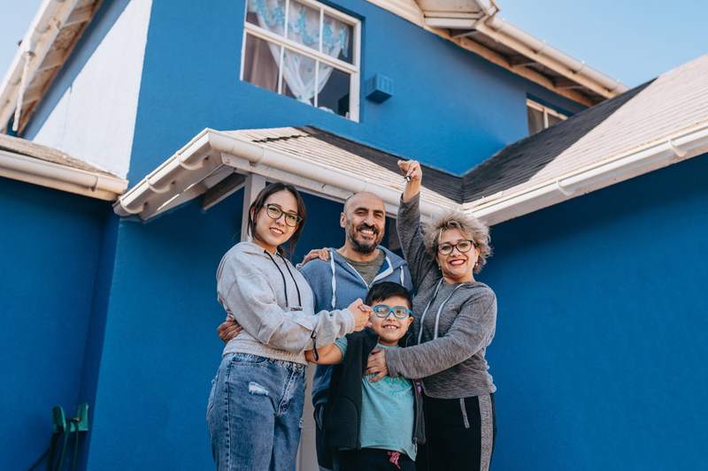 Family completes their five-year plan to buy a house.